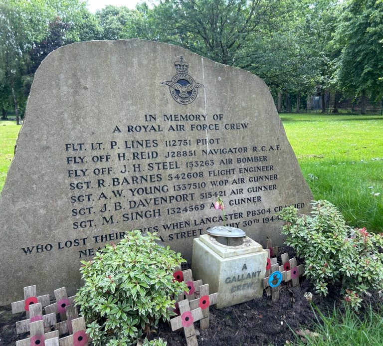 Lancaster Bomber Memorial Agecroft Cemetery